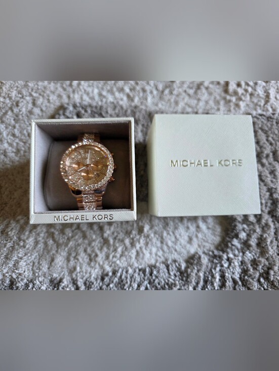 Michael Kors Accessories - Michael Kors Women's Rose Gold Crystal Bracelet Watch - NWT
